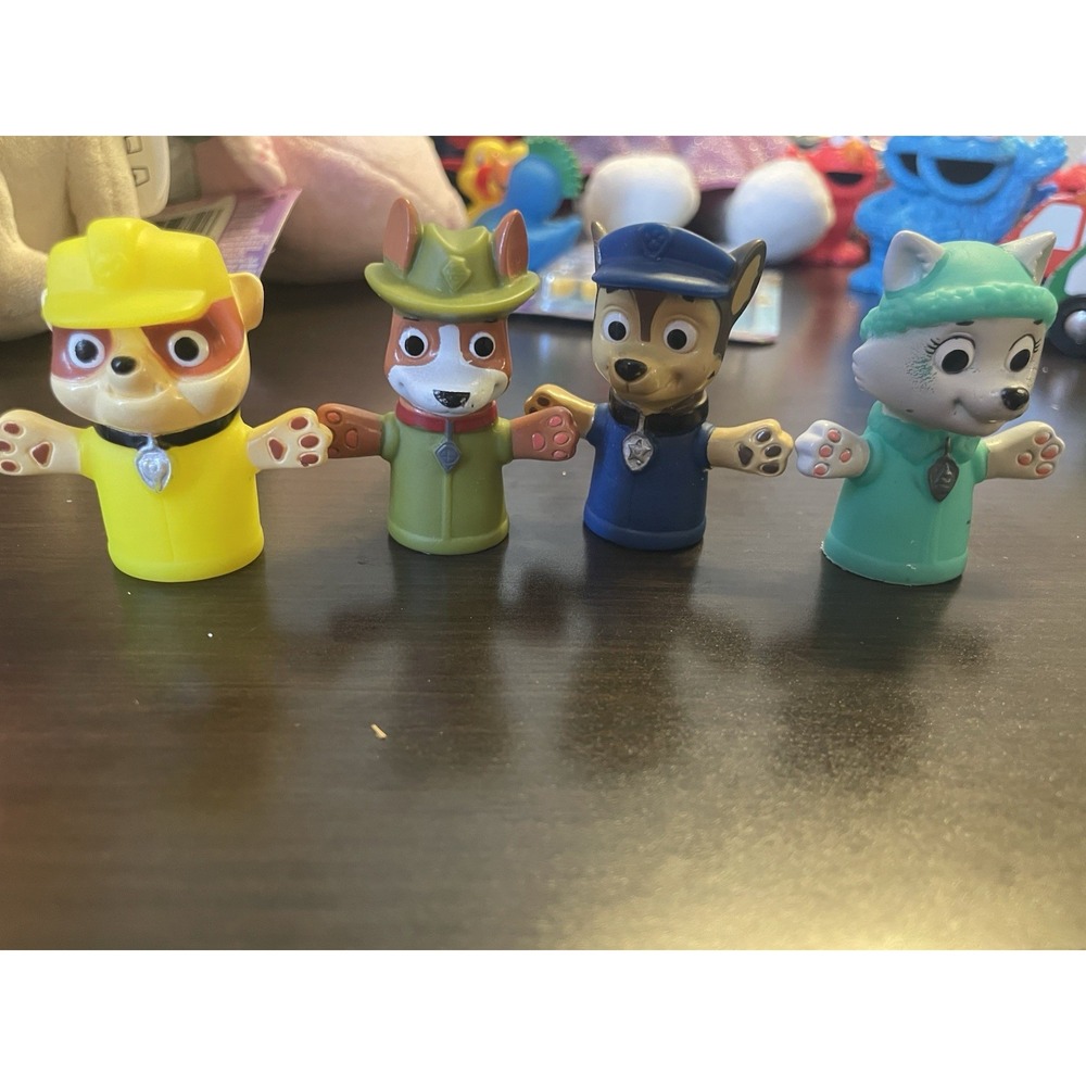 Paw Patrol Rescue Pups Bath time Finger Puppets Rocky Ginsey Chase Sweetie Lot